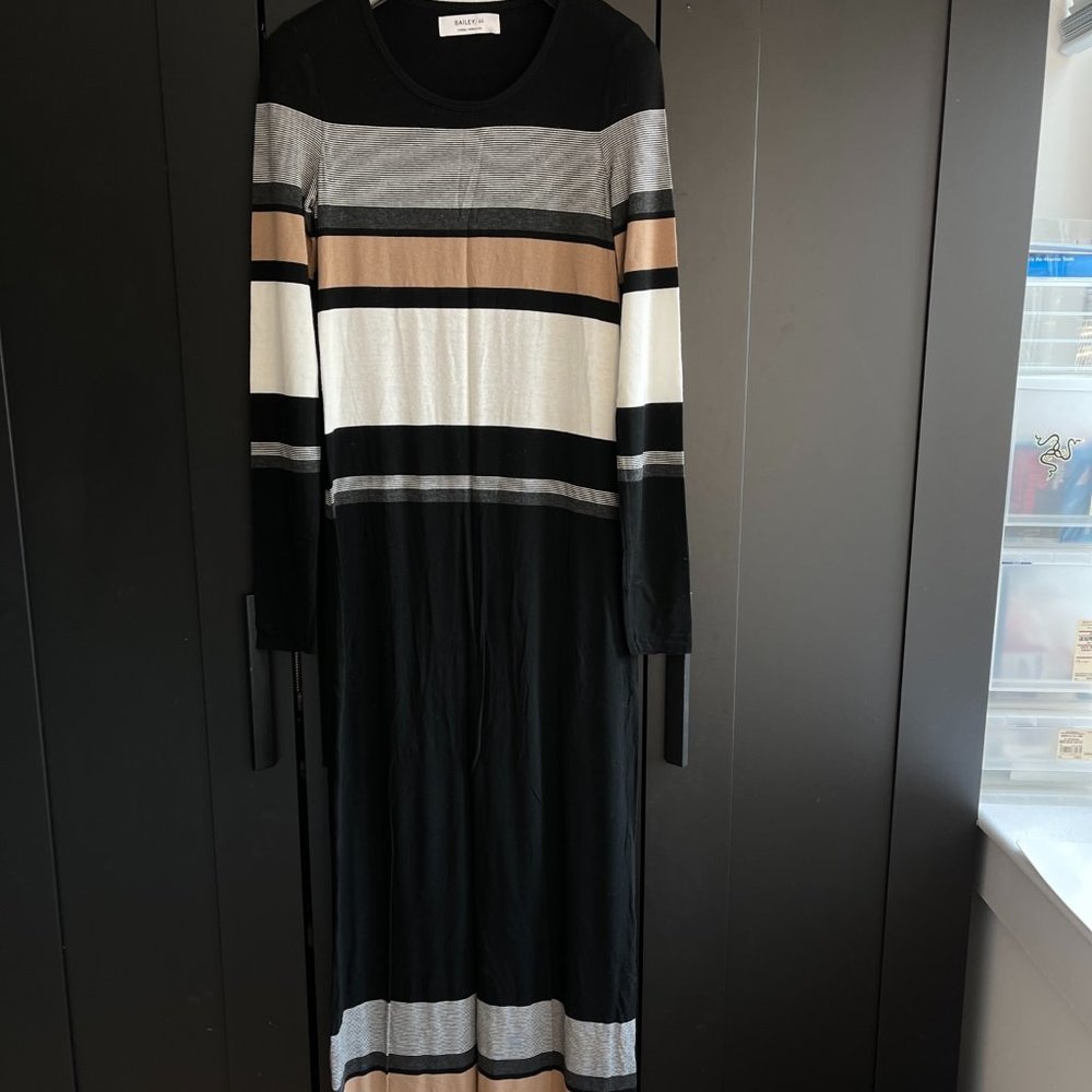 Anthropologie Bailey/44 Striped Maxi Jersey Dress
